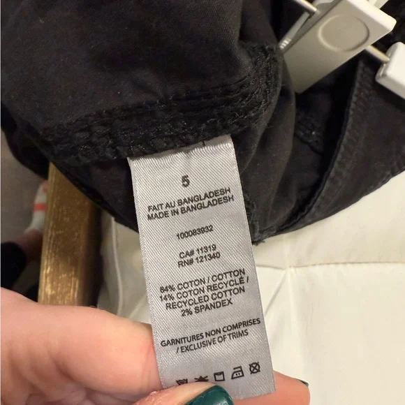 Garage Black Parachute Cargo Pants - Picture 4 of 4